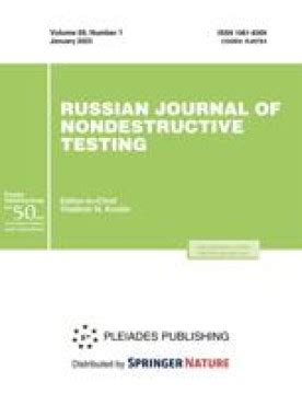 russian journal of nondestructive testing impact factor|russian non destructive testing.